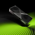 Carte graphique NVIDIA GeForce RTX 5090, visuel officiel de l annonce de DLSS 5 reserve aux RTX 50