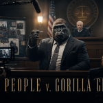The People v. Gorilla Grodd, key art concept du mockumentaire DC pour HBO Max