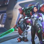Key art officiel du héros D.Mon de la MEKA Squad dans Overwatch, Saison 4