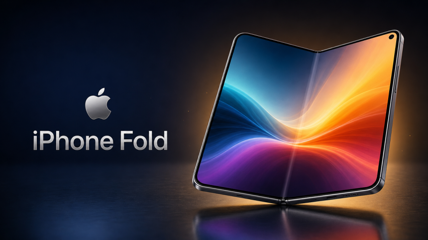 iPhone Fold, rendu concept du smartphone pliable d'Apple