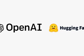 Logos officiels OpenAI et Hugging Face, côte à côte