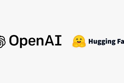 Logos officiels OpenAI et Hugging Face, côte à côte