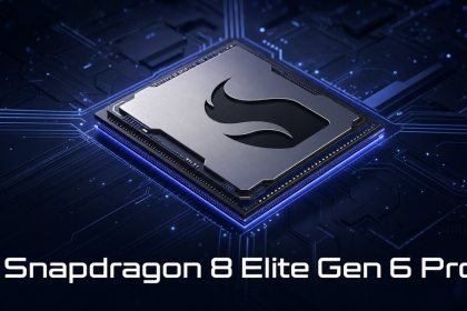 Rendu concept du processeur Snapdragon 8 Elite Gen 6 Pro pour le jeu mobile