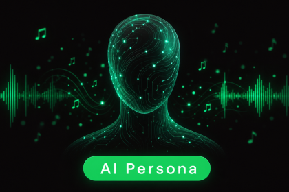 Concept du badge AI Persona de Spotify pour labelliser les artistes générés par IA