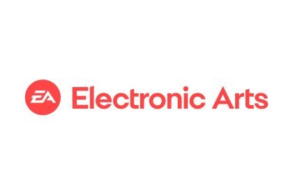 Logo officiel d'Electronic Arts (EA), le géant américain du jeu vidéo racheté par le fonds souverain saoudien PIF pour 55 milliards de dollars