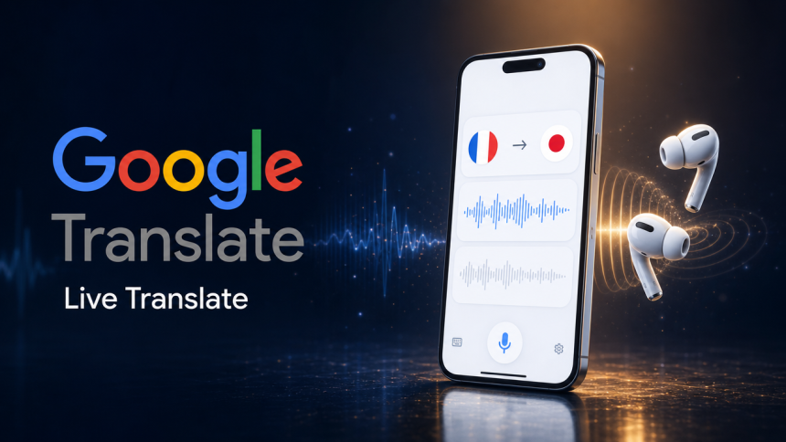Google Translate Live Translate, traduction simultanée par écouteurs sur iOS et Android