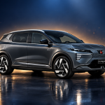 Mitsubishi Eclipse Cross EV, SUV électrique, rendu studio hero