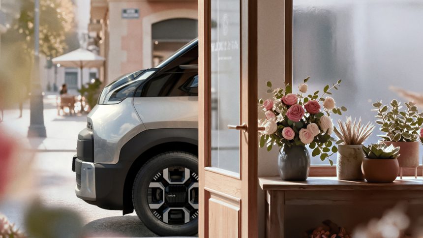 Kia PV7, fourgon électrique, image teaser officielle