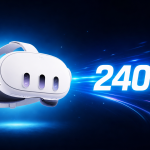 Meta Quest 3, casque de réalité virtuelle avec le refresh à 240 Hz, rendu concept