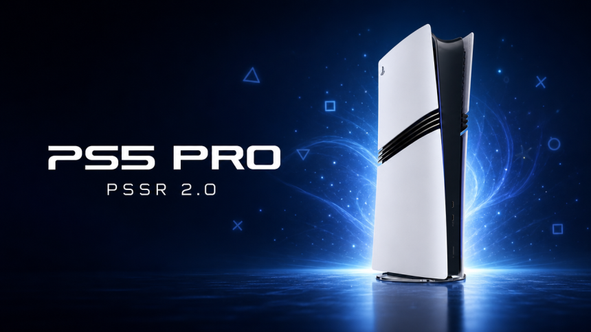Concept : la console PlayStation 5 Pro avec le nom PSSR 2.0, rumeur de boost graphique du firmware 14.0