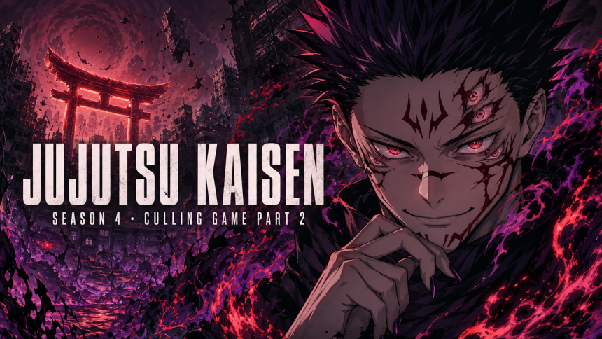 Jujutsu Kaisen saison 4, key art Sukuna Culling Game Part 2