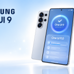 Samsung Galaxy S26 Ultra avec l'écran de mise à jour One UI 9.0 sous Android 17, visuel concept