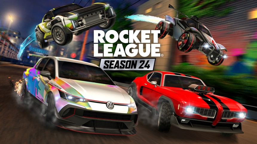 Key art officiel de Rocket League Saison 24, thème underground, Honor Duel le 23 septembre
