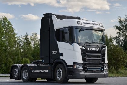 Camion Scania 40R à hydrogène propulsé par la pile à combustible Toyota dans le cadre du programme Pilot Partner Scania