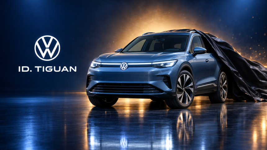 Volkswagen ID. Tiguan, SUV électrique successeur des ID.4 et ID.5, rendu concept lors de sa présentation