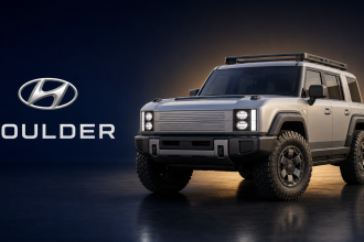 Hyundai Boulder, SUV tout-terrain électrique à châssis échelle, rendu concept d'après les images de brevet