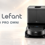 Lefant M210 Pro Omni, robot aspirateur laveur avec station, logo officiel Lefant, mise en valeur