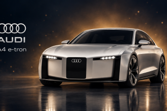 Audi A4 e-tron, berline électrique, rendu concept