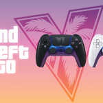 Deux manettes DualSense PS5 collector GTA VI, éditions noire et blanche