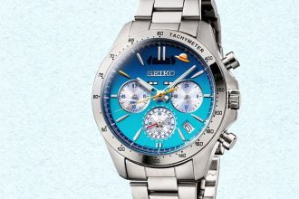Seiko x One Piece Setouchi Blue, chronographe édition limitée célébrant les 50 ans du Sanyo Shinkansen