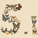 Claude Fable 5.1, key art concept reprenant l'officiel Fable 5 en collage de papillons