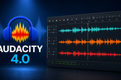 Audacity 4.0, logo officiel et nouvelle interface audio