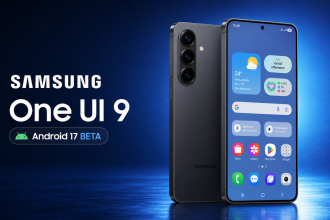 Samsung Galaxy S, One UI 9 sous Android 17 bêta, visuel concept