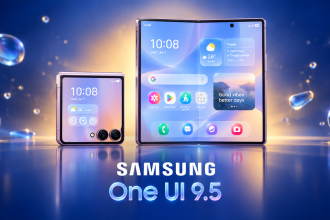 Samsung Galaxy Z Fold 8 et Flip 8 avec l'interface One UI 9.5, visuel concept
