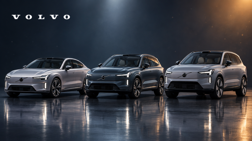 Lineup de la nouvelle génération Volvo (EX90, EX60, ES90), concept