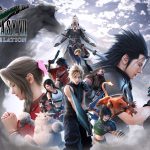 Key art officiel de Final Fantasy VII Revelation avec Cloud, Zack, Aerith et Sephiroth