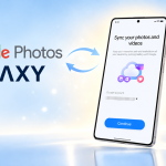 Samsung Galaxy affichant la synchronisation native de la Galerie vers Google Photos, OneDrive arrêté fin septembre 2026