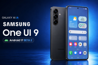 Samsung Galaxy S25, One UI 9.0 Beta 2 sur Android 17 avec les quatre fonctions Galaxy AI, visuel concept