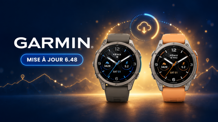 Garmin Fenix 9 et Fenix 9 Pro, mise à jour logicielle firmware 6.48 avec correction du drain de batterie inReach
