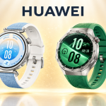Huawei Watch GT 7 et GT 7 Pro, mise en valeur premium sans badge, fond clair crème et halo ambré