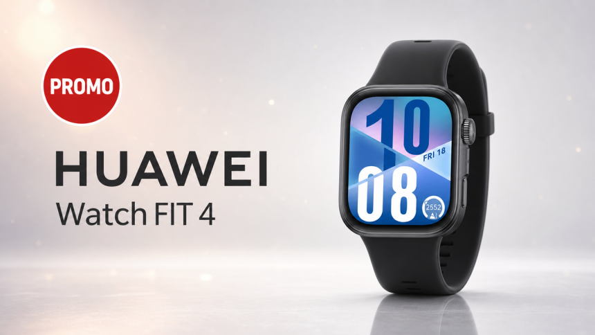 HUAWEI Watch FIT 4 en coloris noir, visuel promo