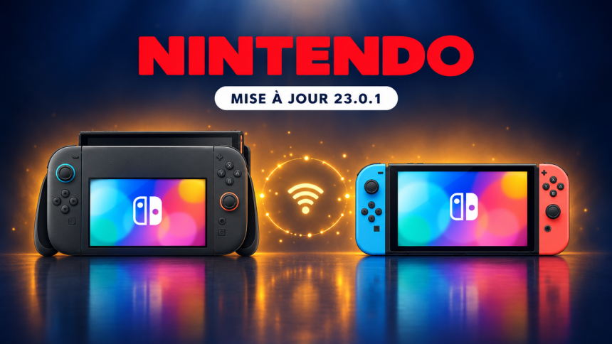 Nintendo Switch 2 et Switch, mise à jour système 23.0.1 corrigeant les lenteurs au démarrage, à la pause et à la fermeture
