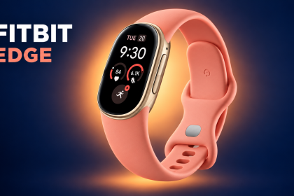 Fitbit Edge rose, bracelet fitness à écran ovale bombé de Google.