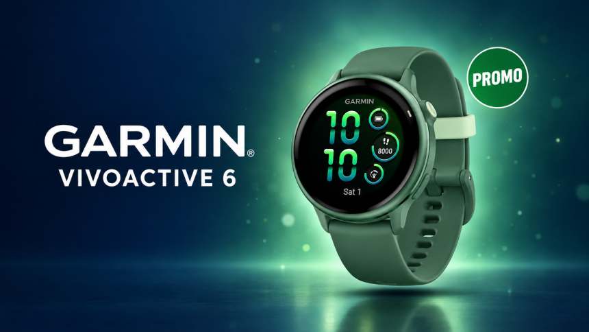 Garmin vívoactive 6 vert Jasper, montre GPS en promo à 189 euros
