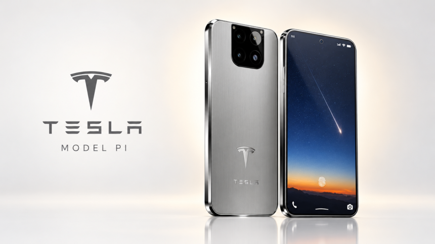 Concept du téléphone Tesla Model Pi