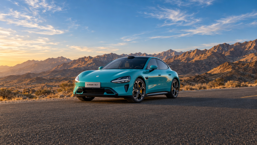 Xiaomi SU7 teal